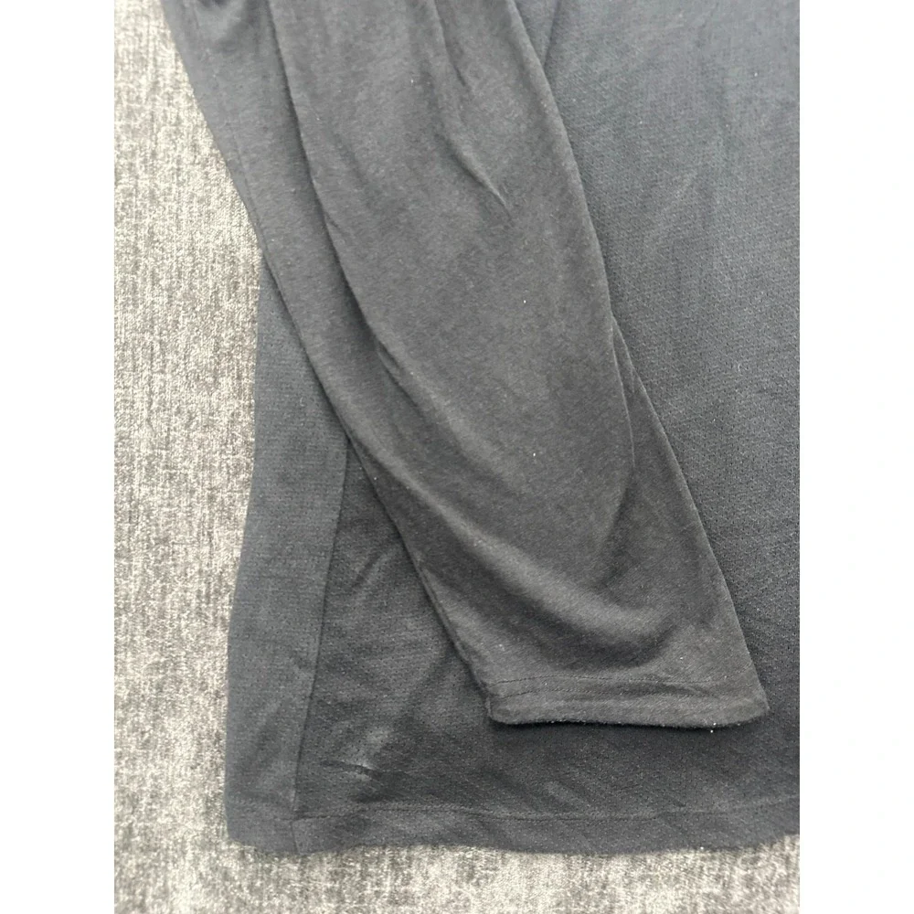 Nike Dri-Fit Basketball T-Shirt Mens 2XL Black‎ Swoosh Logo Long Sleeve Athletic